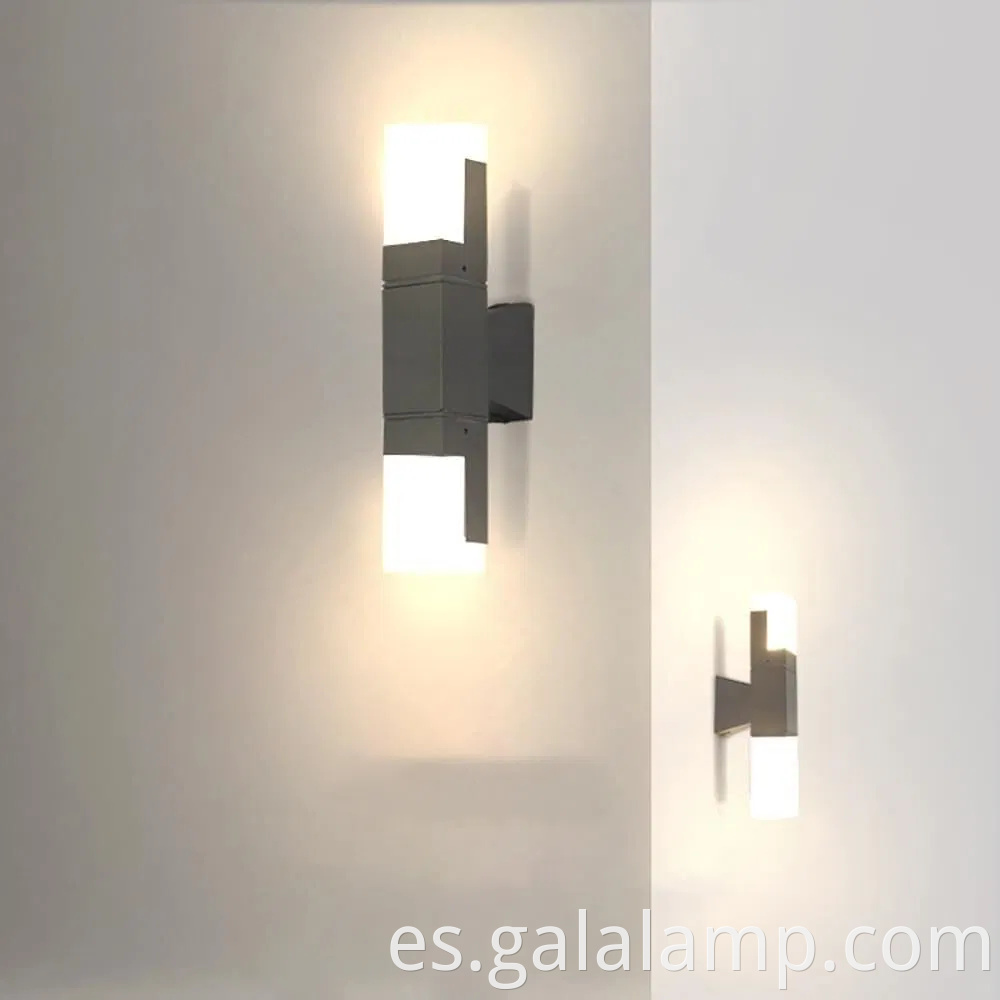 Elegante apliques de pared al aire libre con diseño impermeable para la lámpara de uso durante todo el año